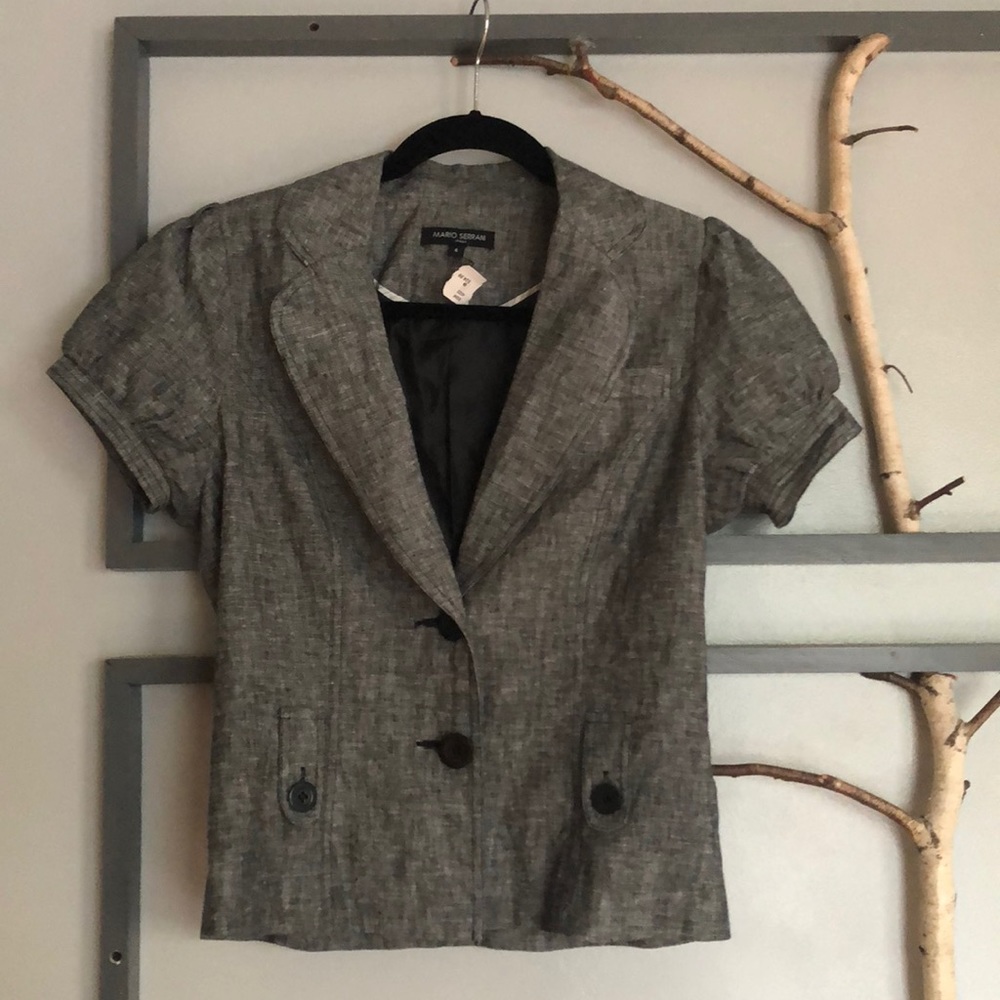 Linen Blazer-like Top